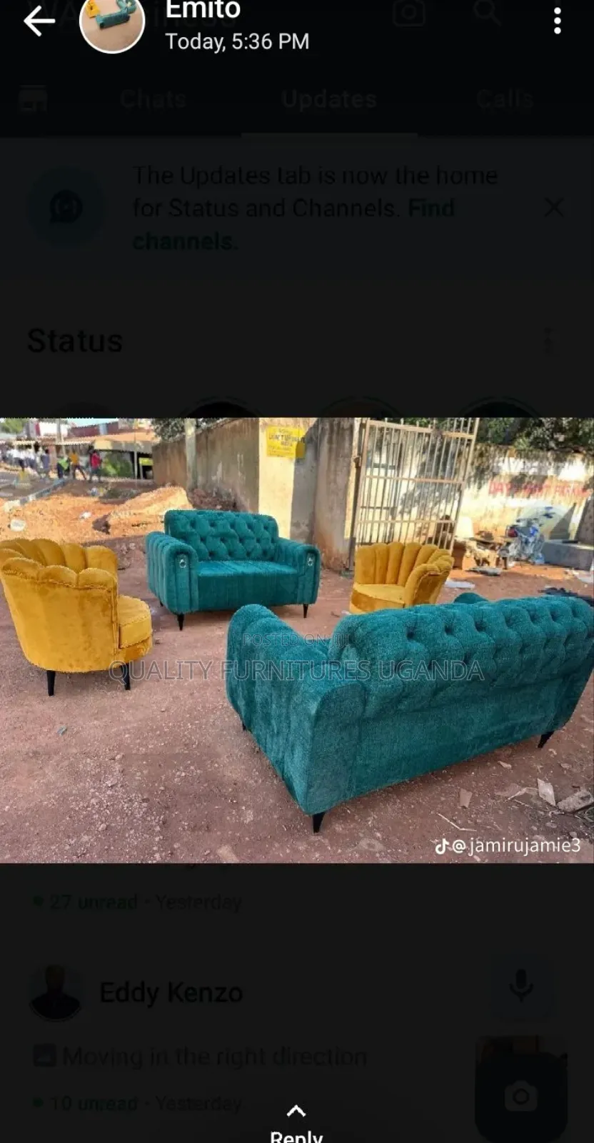 3+2+1+1 Super Quality Chesterfield Sofa Set