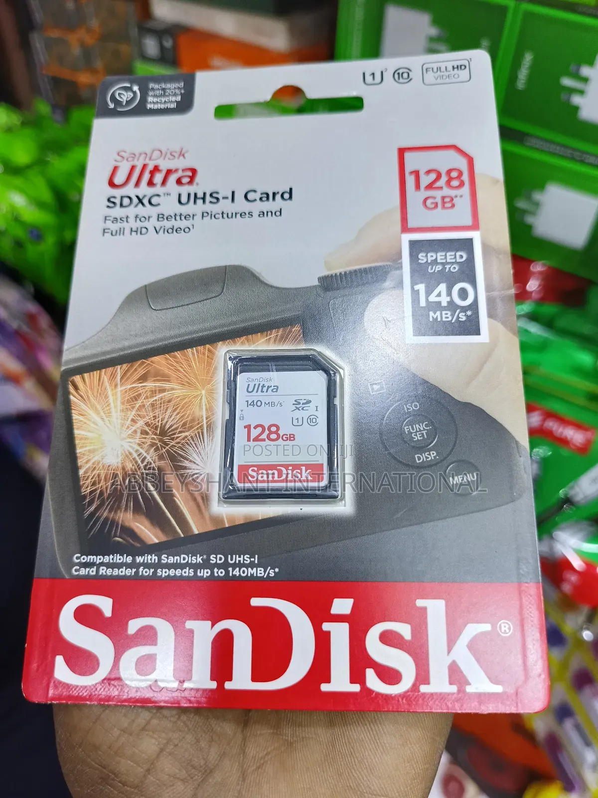 128gb Camera Sd Card/Sandisk Ultra SDXC Uhs-I Card 128 Gb