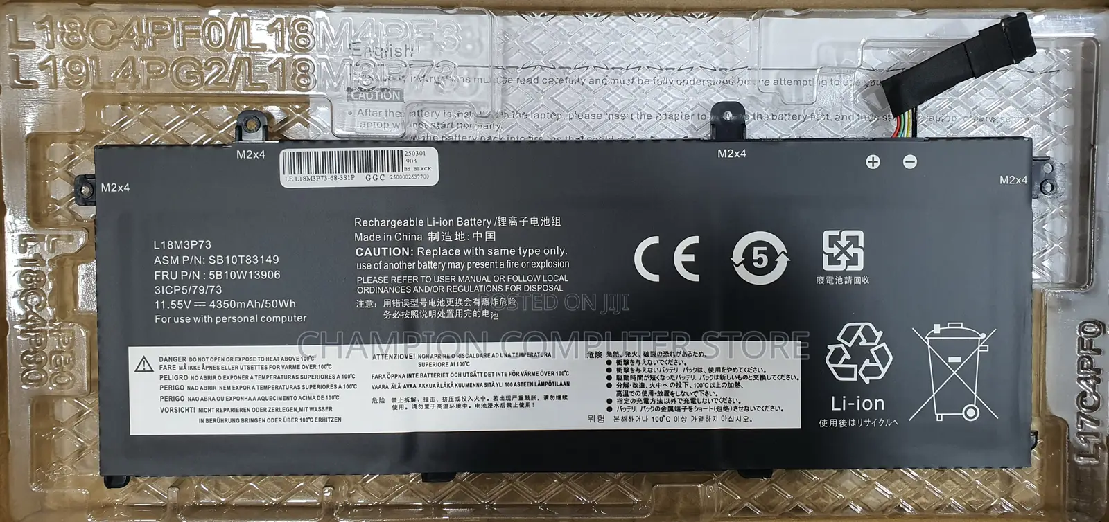 Lenovo L18m3p73 Thinkpad T490 T495 P43s T14 P14s 1st 2nd Gen Series