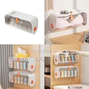 Wall Mounted Transparent Socks, Underwear Storage Box.
