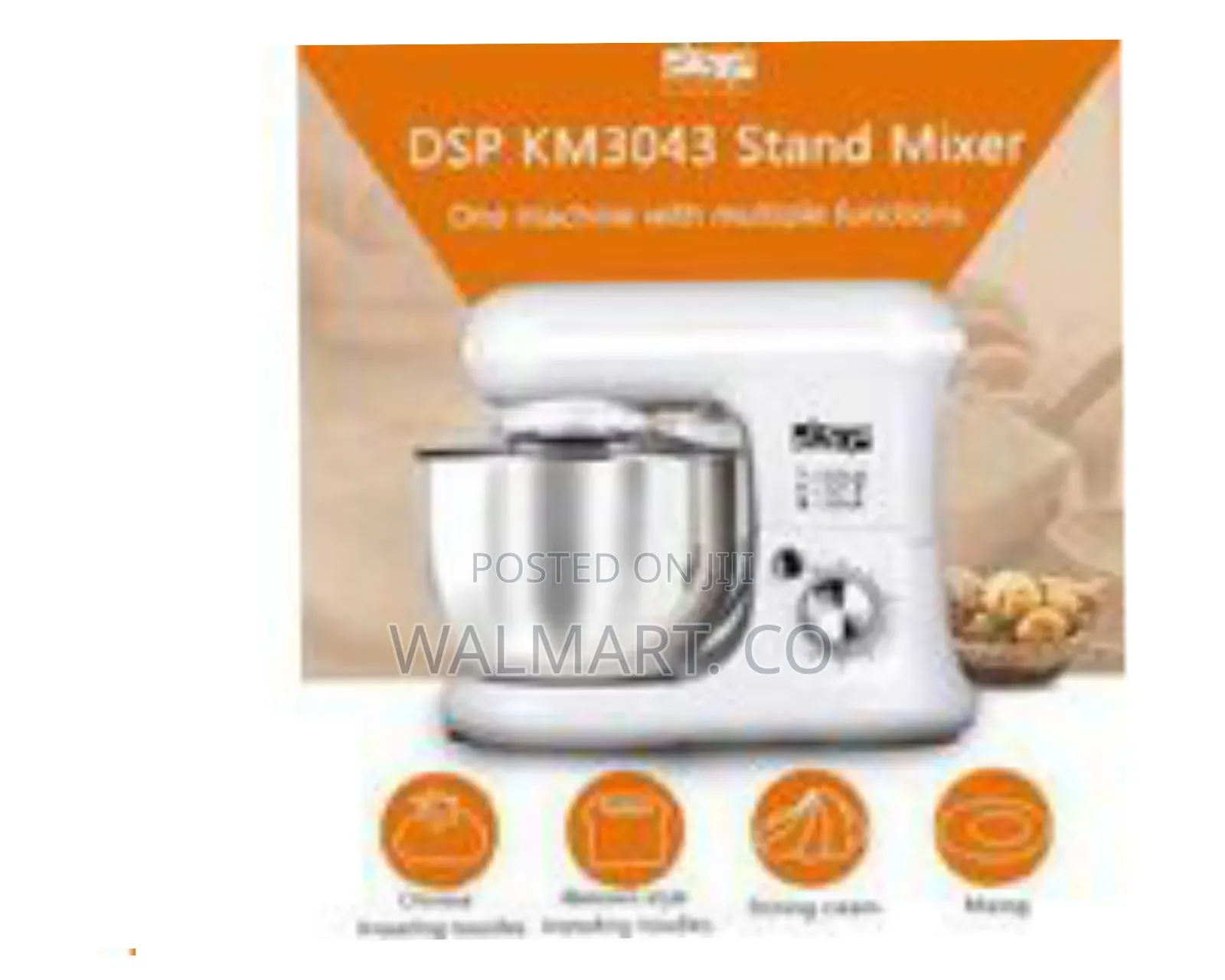 DSP 1200w 5.5litres Stand Mixer 6 Speed With Stainless Steel Bowl
