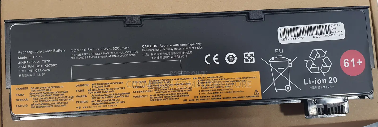Lenovo Thinkpad T570 T470 T480 T580 A485 A475 P51s P52s Tp25 61+ Serie