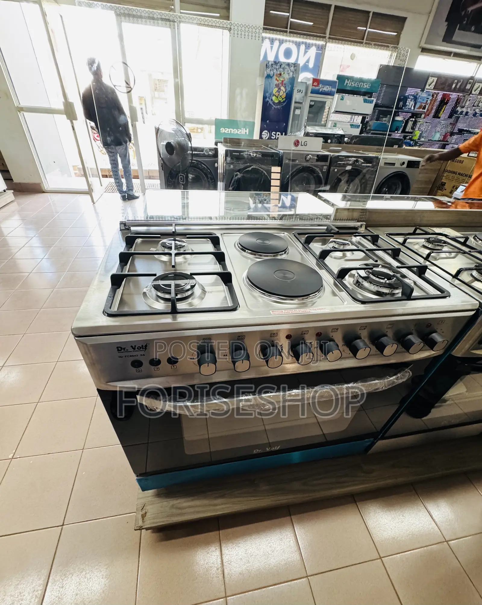 Dr.Volt 2hot Plate & 4gas Burner Cooker Orginal