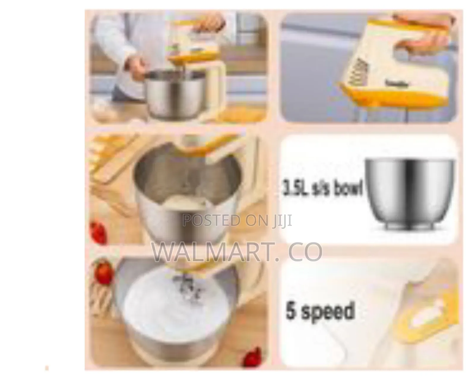 Sonifer Stand Hand Mixer 3l With Stainless Steel Bowl