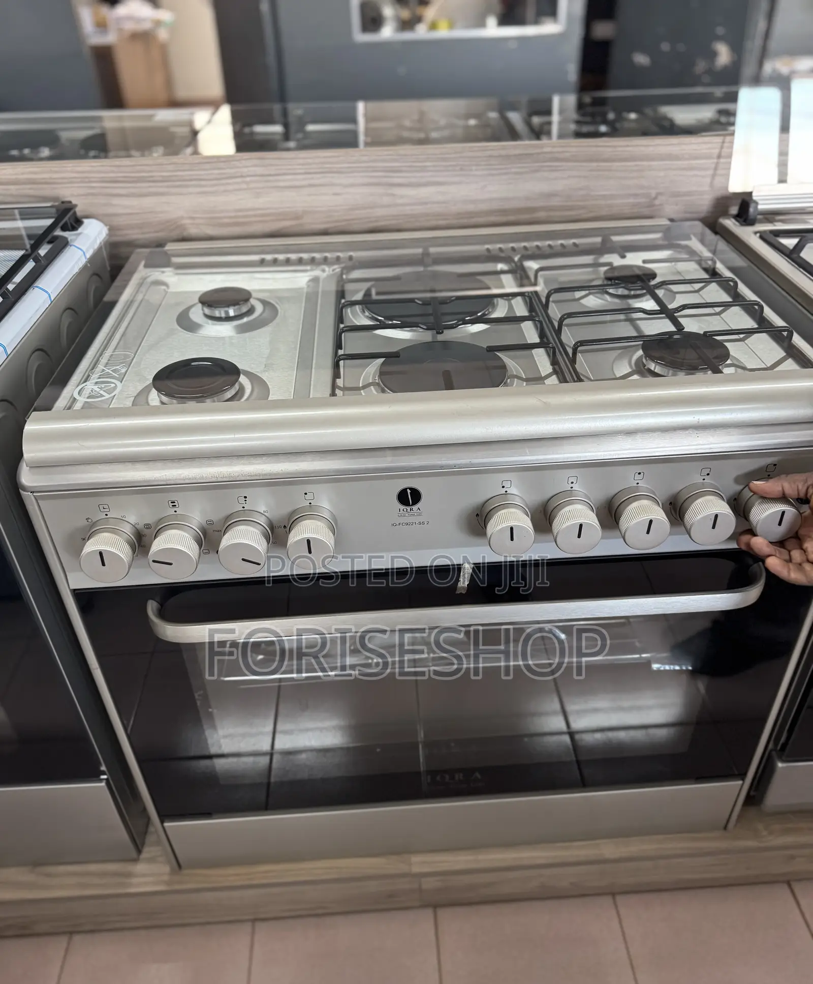 Iqra Cooker 2electric Plates & 4 Gas Burners Cooker (90*60)Cm