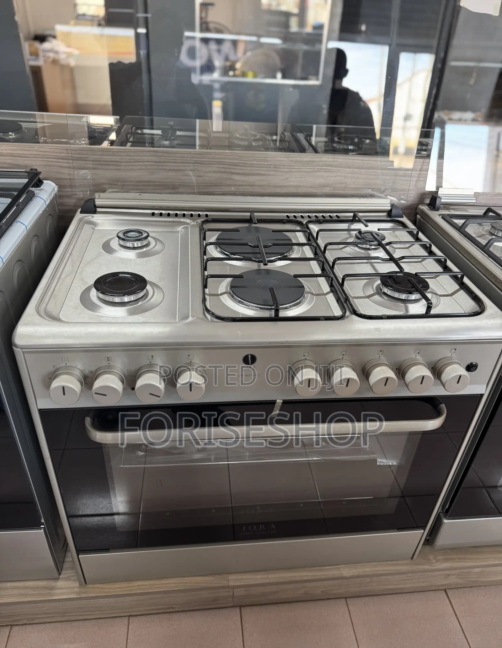 Iqra Cooker 2electric Plates & 4gas Euro Burners Authentic Cooker