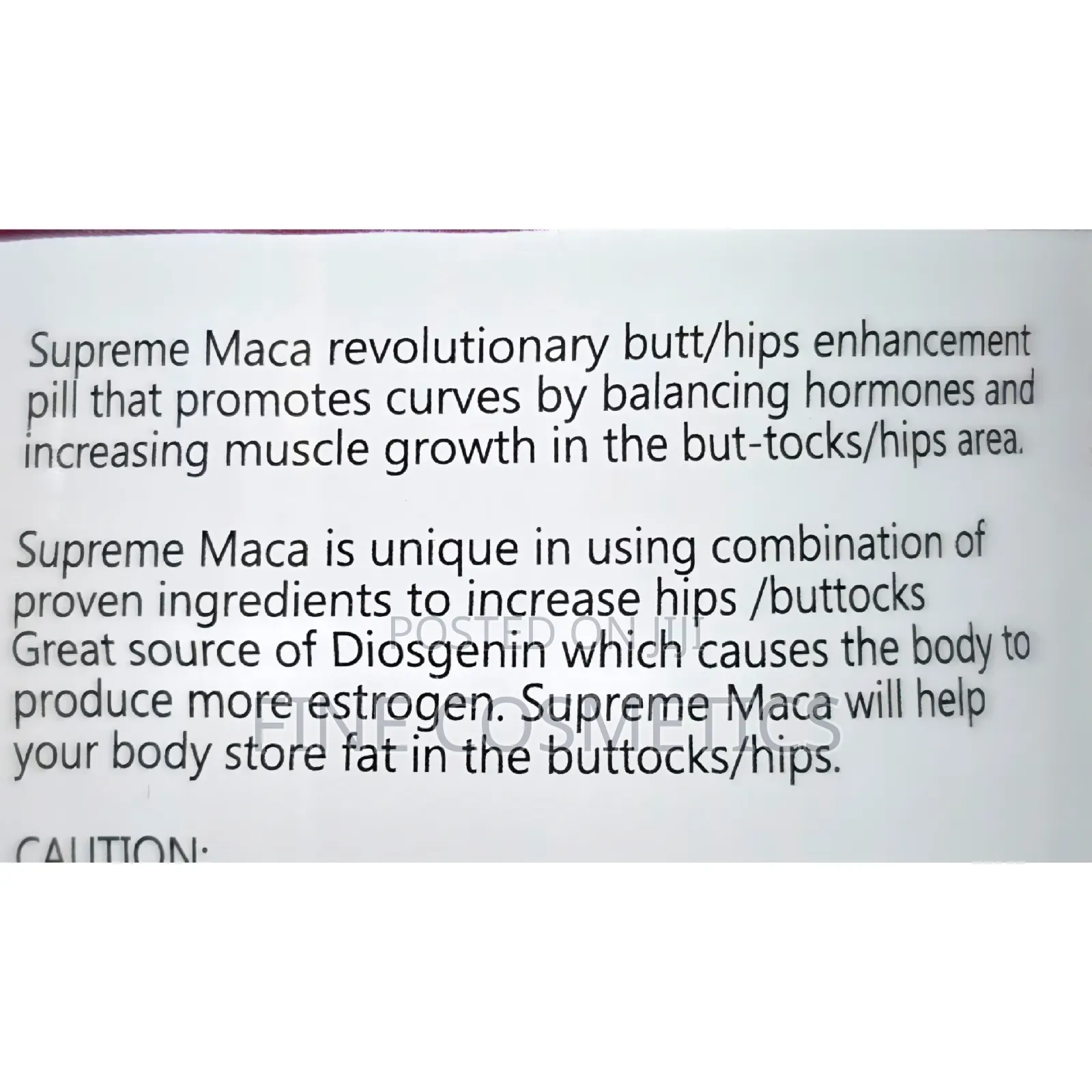 Wholesale Only | Extreme Curve Maca Plus Buttocks and Hips Enlargement