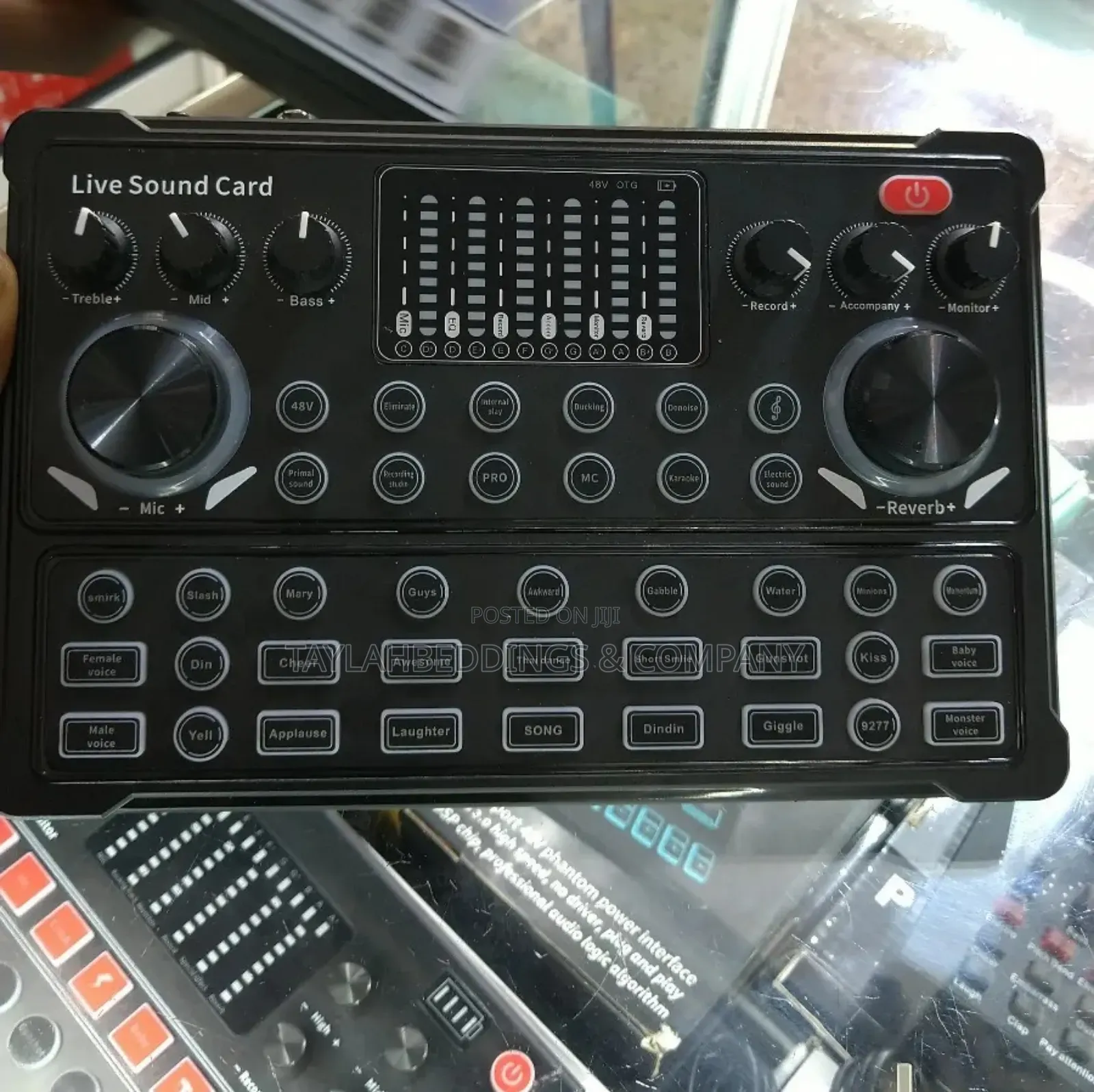 Live Sound Card,Multi Use Noise Reduction Live Streaming Voice Changer