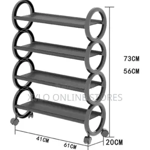 4-tier Shoe Rack With Wheels