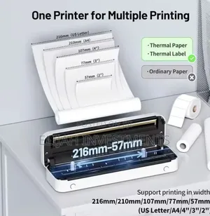 Portable Inkless Thermal Printer.