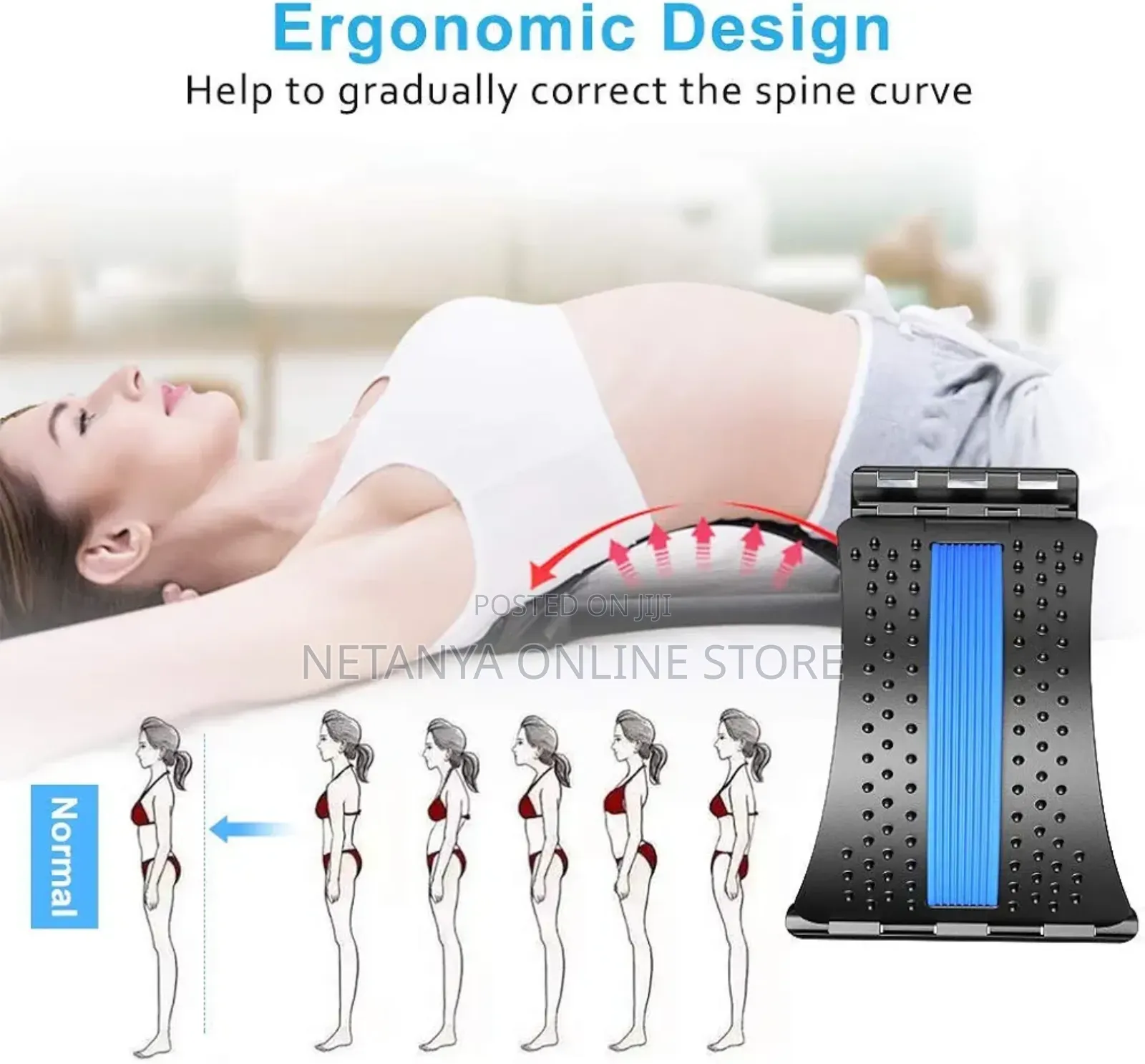 Adjustable Lumbar And Back Stretcher.