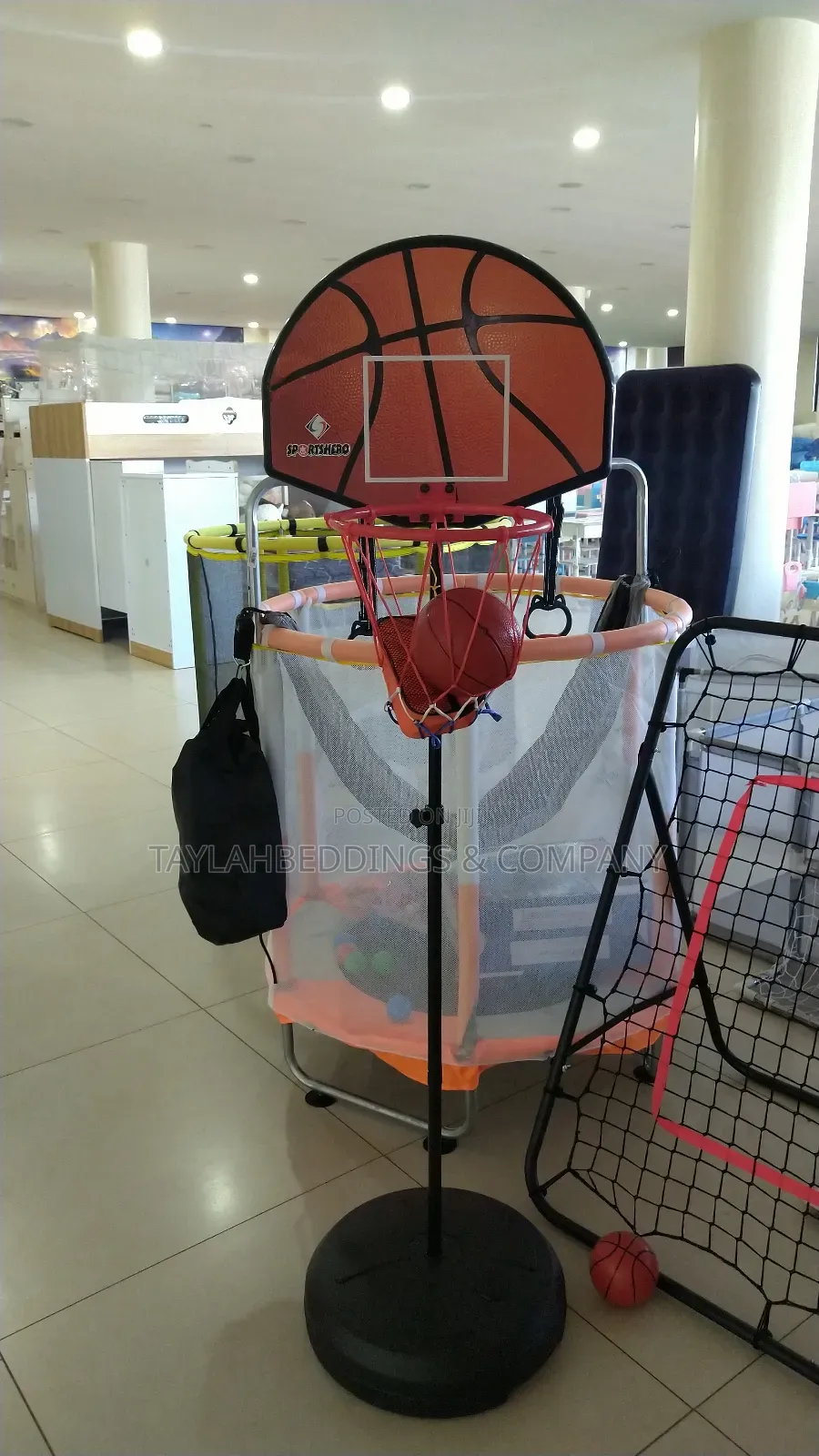 Kids Basketball Hoop Stand Adjustable Height Mini Indoor Goal