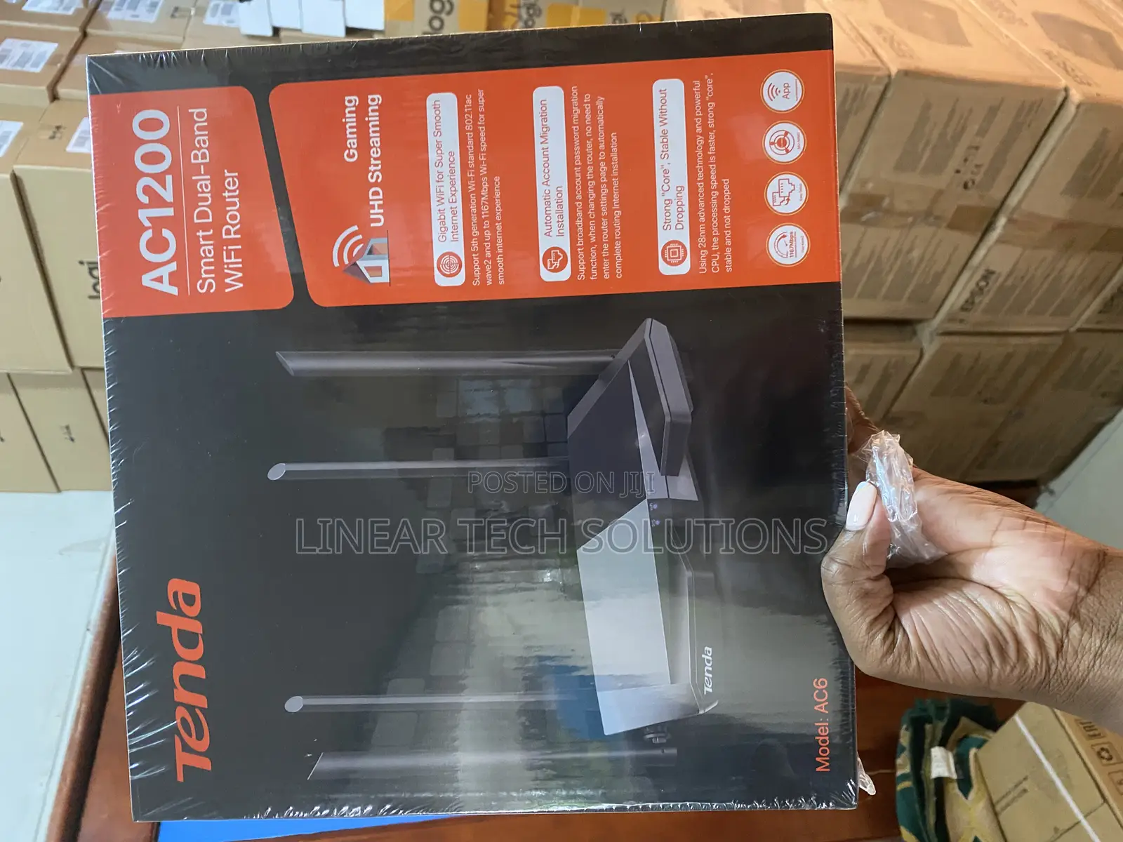 Tenda Ac1200 Smart Wifi Router, High Speed Dual Band Wireless Er