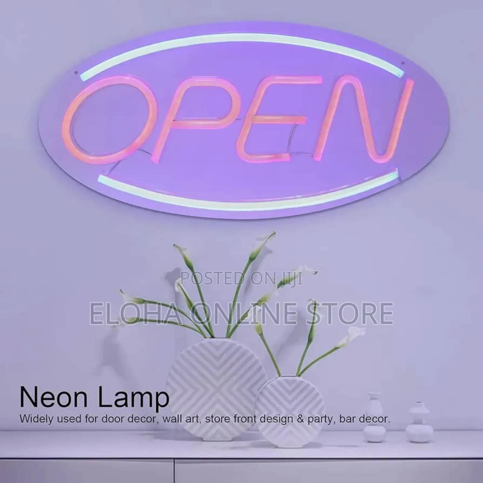 3d "Open"Led Neon Light Sign