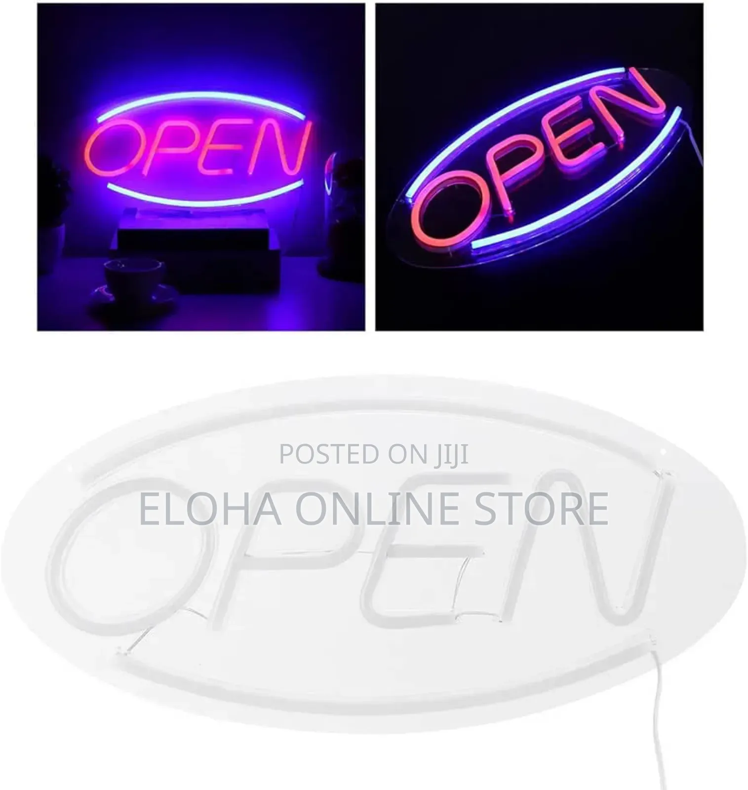 3d "Open"Led Neon Light Sign