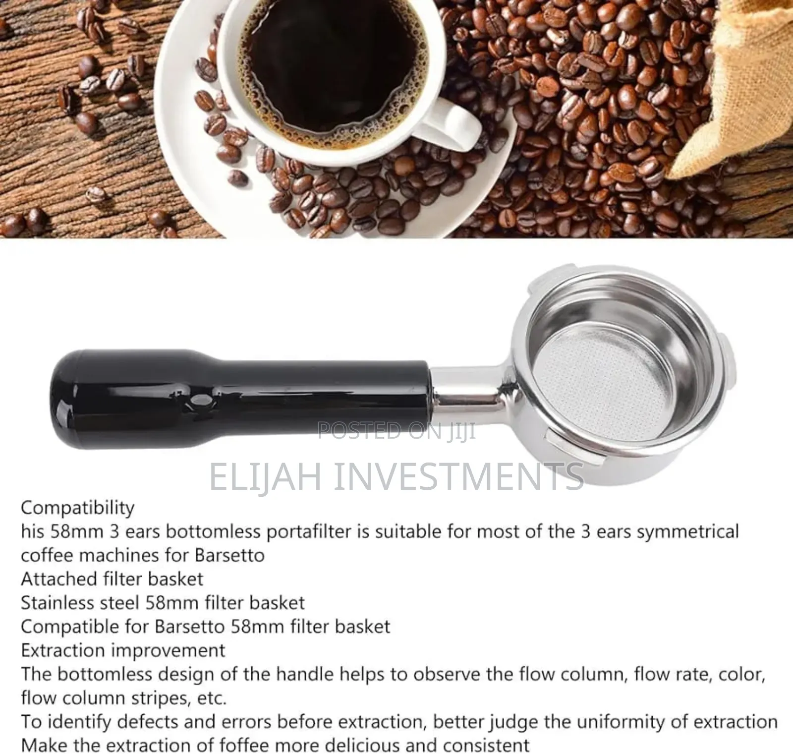 Stainless Steel Bottomless Portafilter