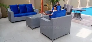 6 Seater Rattan Fibre Sofa Set