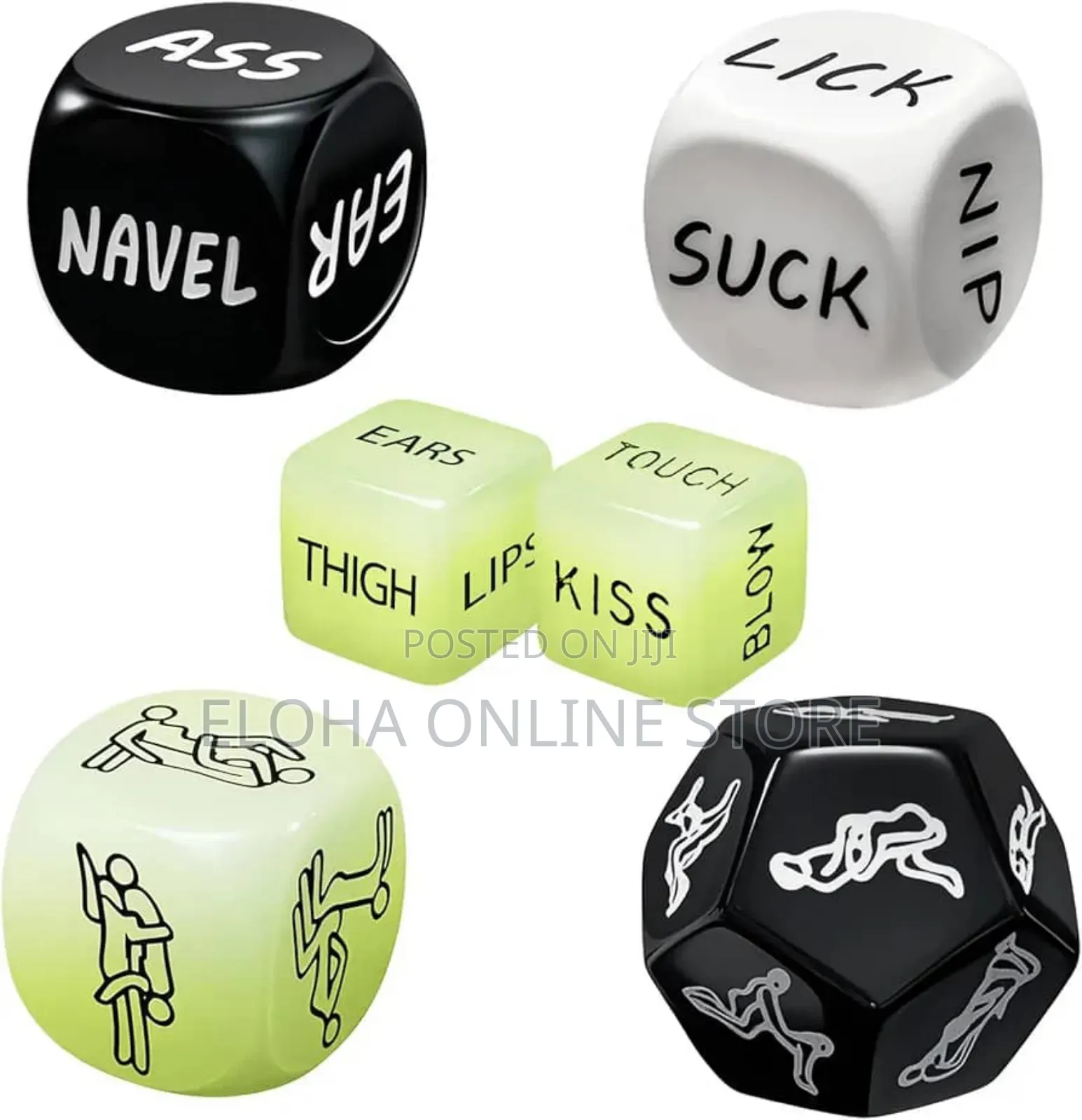 6 PCS Couple Game Dices