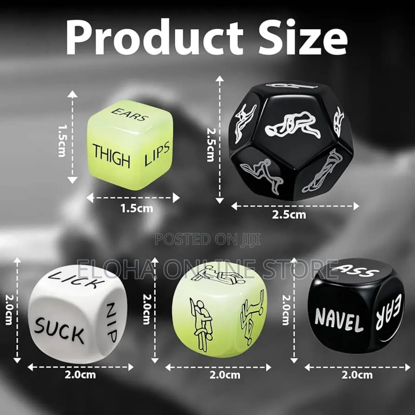 6 PCS Couple Game Dices