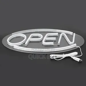 3d "Open"Led Neon Light Sign