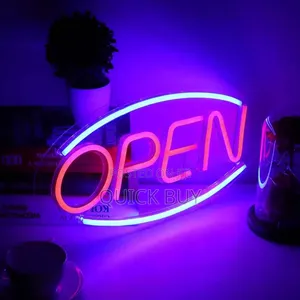 3d "Open"Led Neon Light Sign