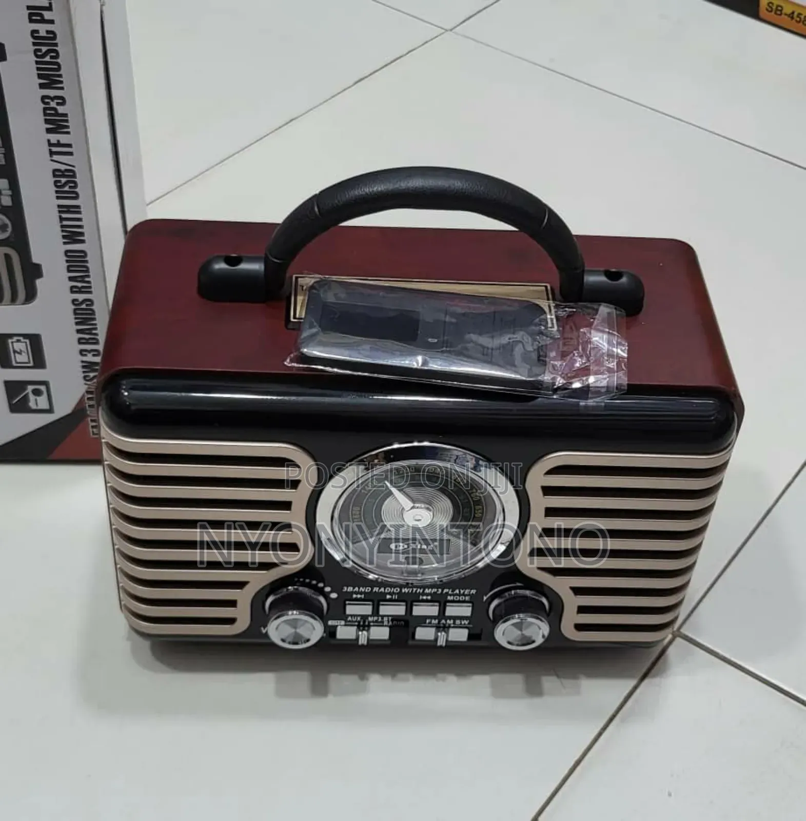 Pu Xing Classic Rechargeable 3band Radio With Bluetooth