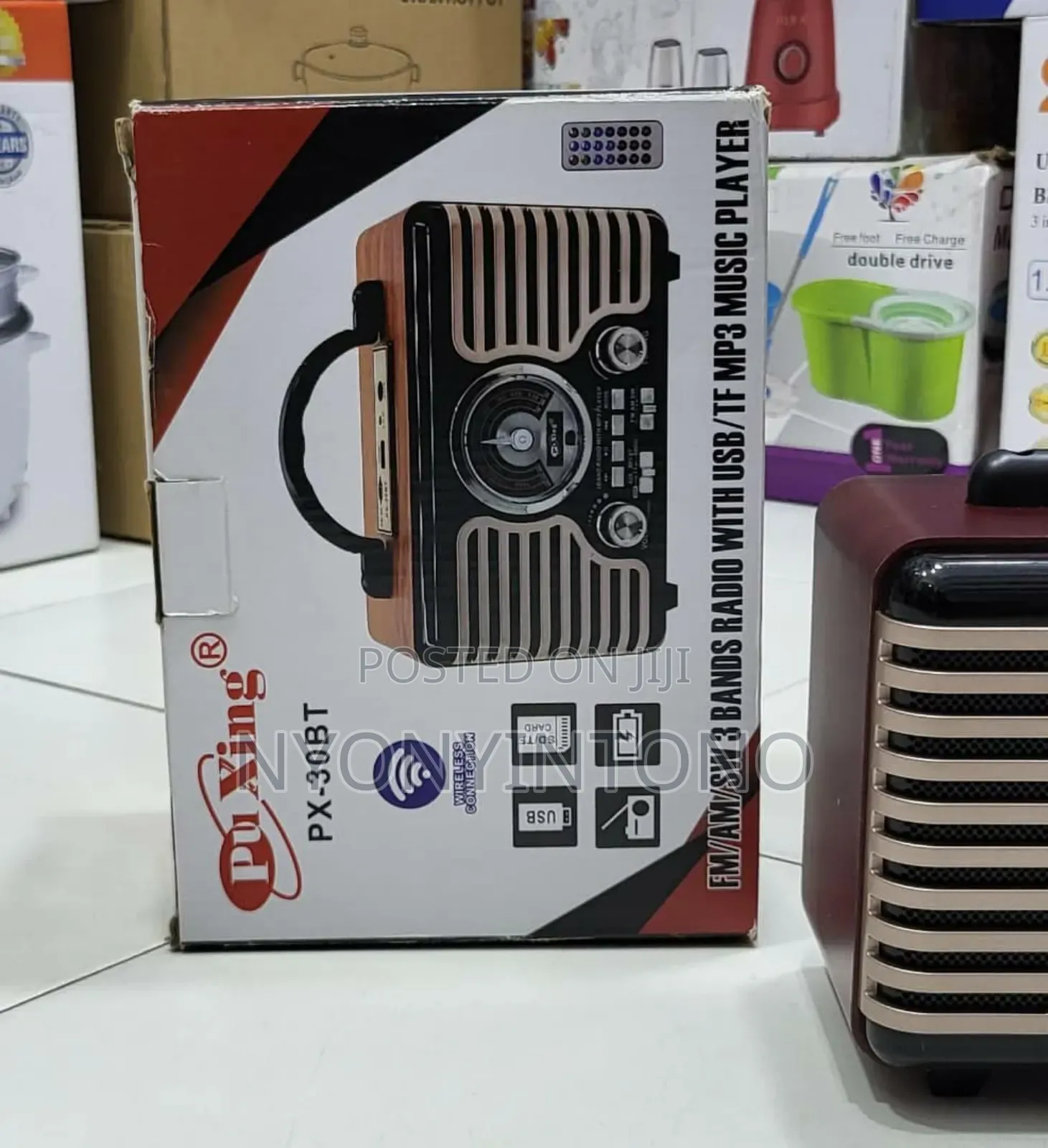 Pu Xing Classic Rechargeable 3band Radio With Bluetooth