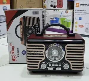 Pu Xing Classic Rechargeable 3band Radio With Bluetooth