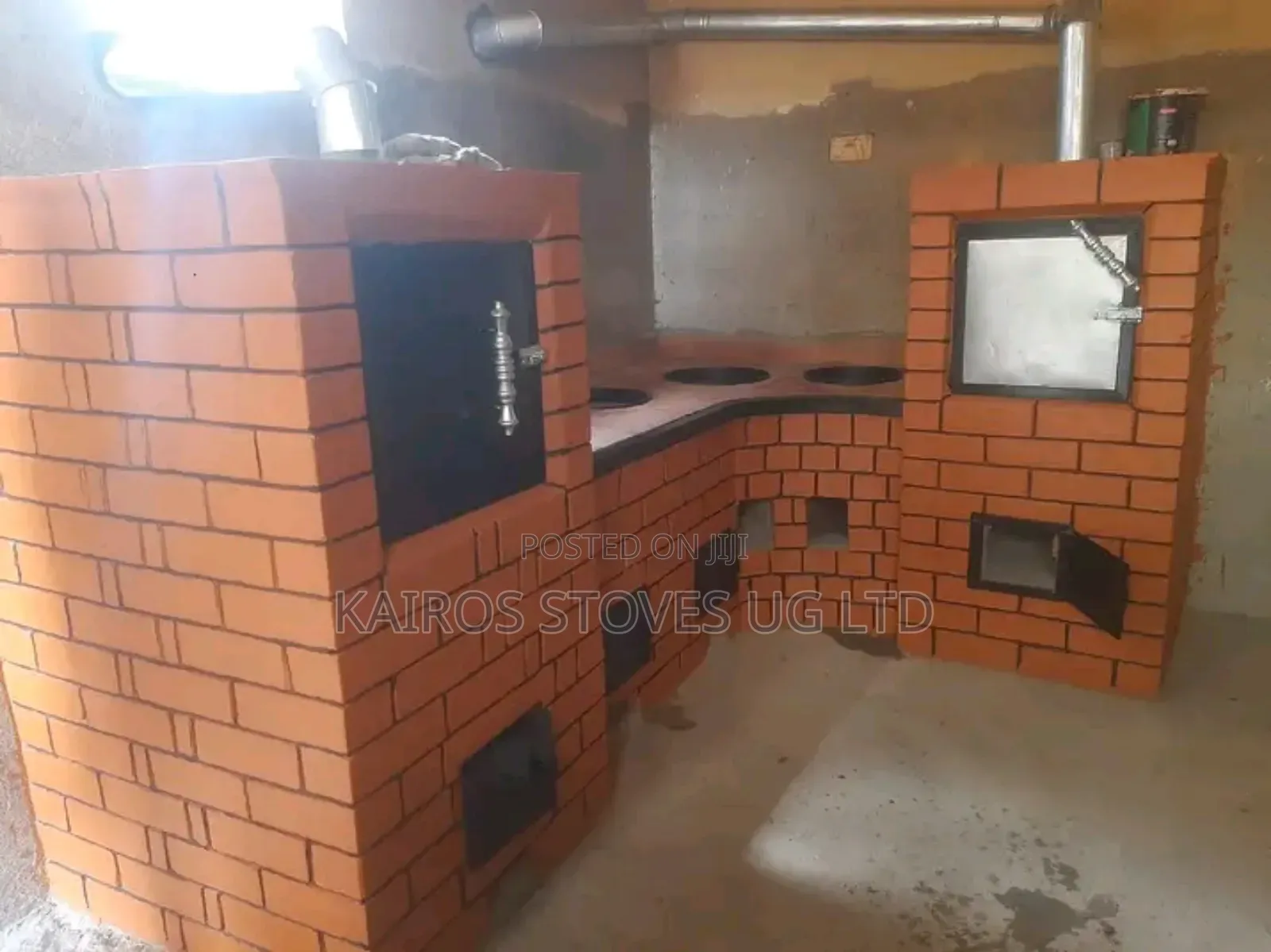 Domestic Cooking Stove With Oven for Firewood and Charcoal
