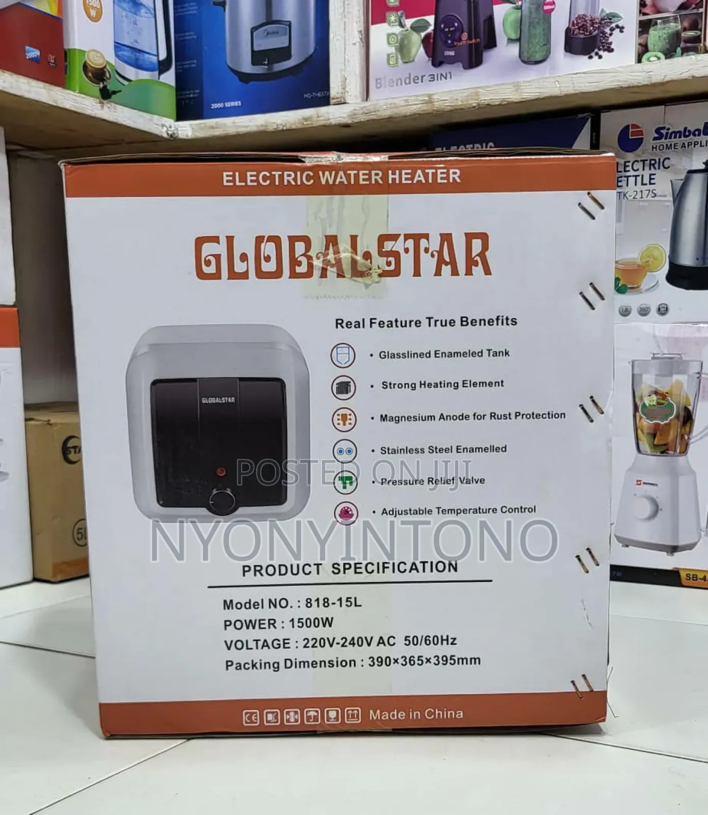 Globalstar 15litres Electric Water Heater