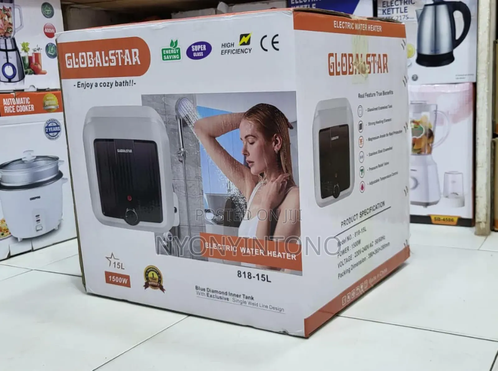 Globalstar 15litres Electric Water Heater