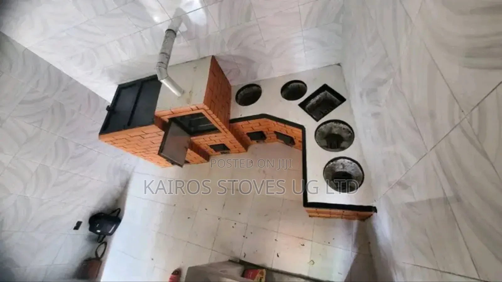 Energy Saving Cooking Stove for Firewood and Charcoal With an Oven