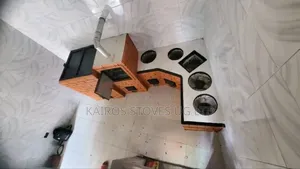Energy Saving Cooking Stove for Firewood and Charcoal With an Oven