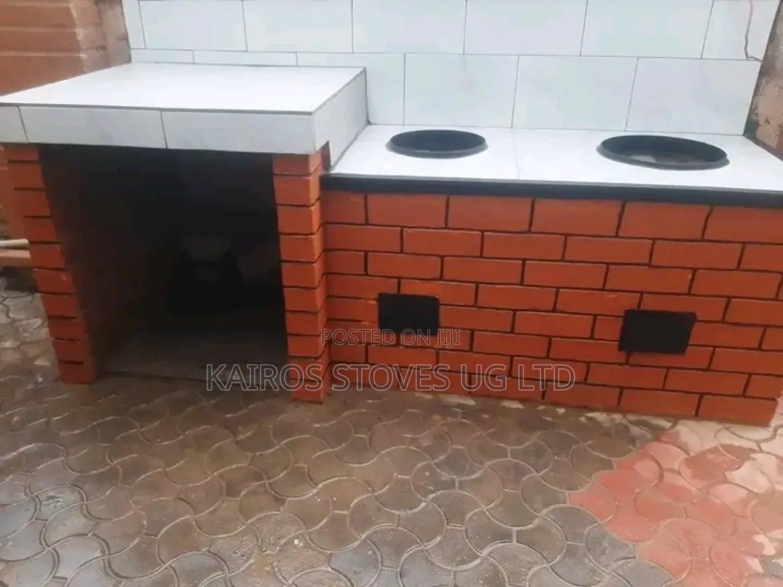 Firewood and Charcoal Saving Cooking Stove With Worktop
