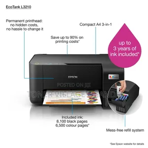 Epson Ecotank L3210 A4 All-in-one Ink Tank Printer