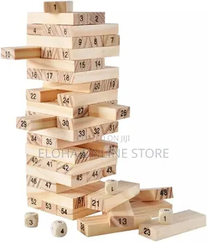 54pcs Wooden Jenga Blocks
