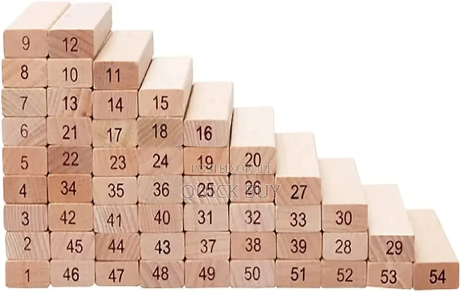 Jenga Blocks With 4dices 54pcs