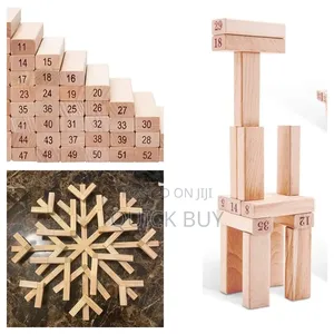 Jenga Blocks With 4dices 54pcs