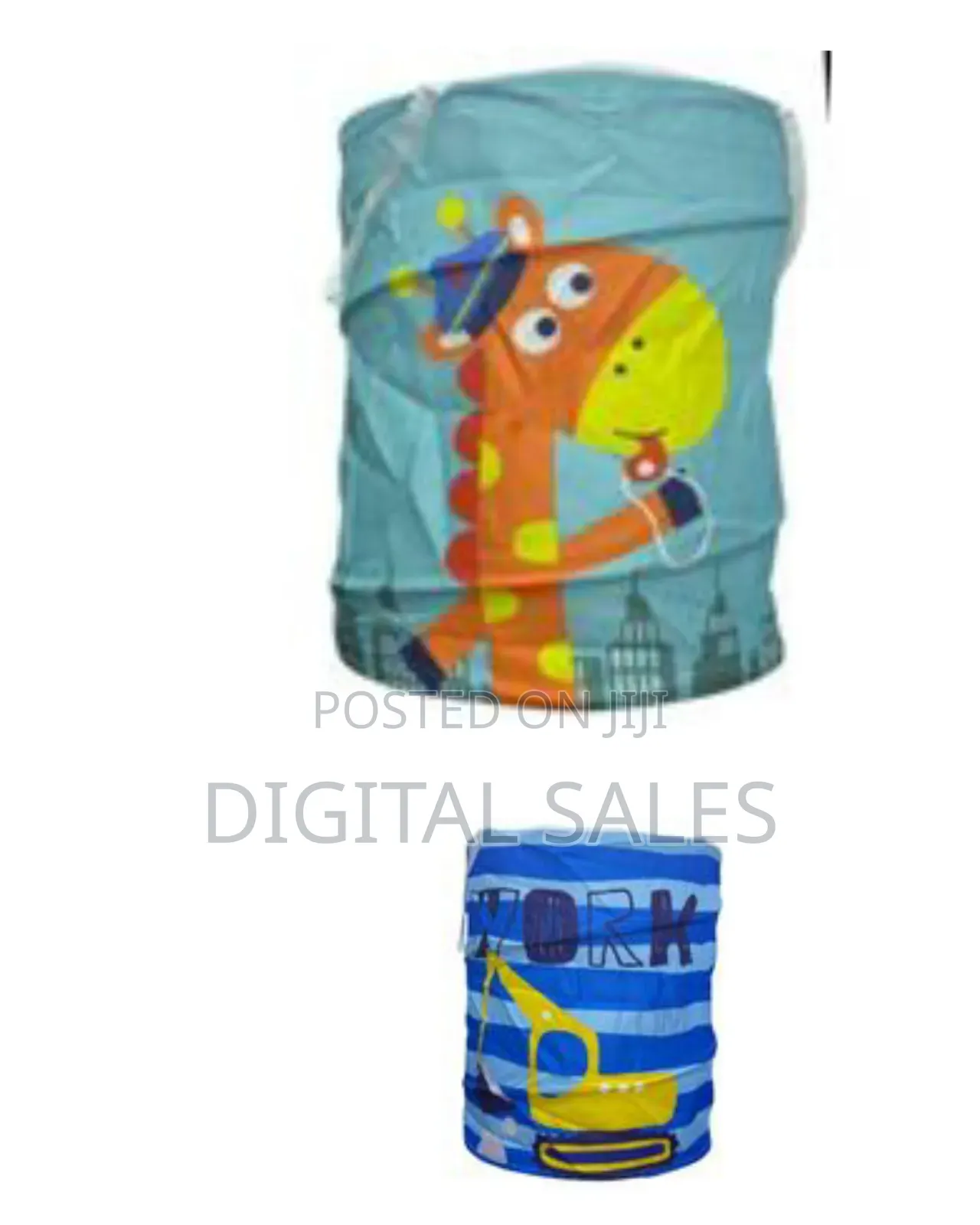 45lkids Collapsible Round Waterproof Laundry Hamper, Baby Laundry