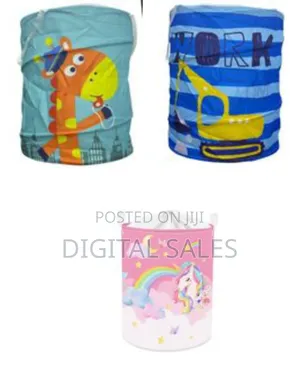 45lkids Collapsible Round Waterproof Laundry Hamper, Baby Laundry