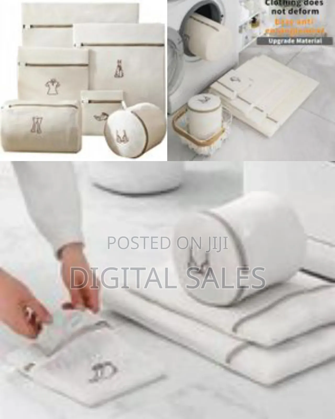 Mesh Laundry Bag Set of 6, Sandwich Embroidered Net Washing Machine