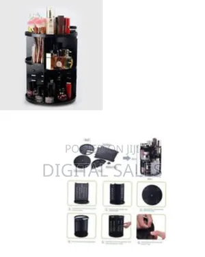 Rotating Adjustable Cosmetic Jewelry Makeup Organizer Storage Box