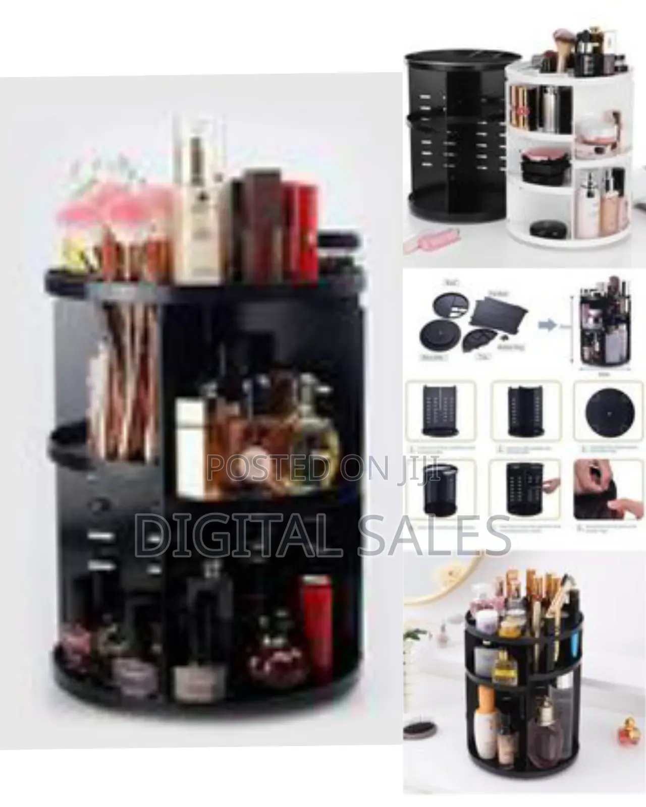 Rotating Adjustable Acrylic Cosmetic Jewelry Makeup
