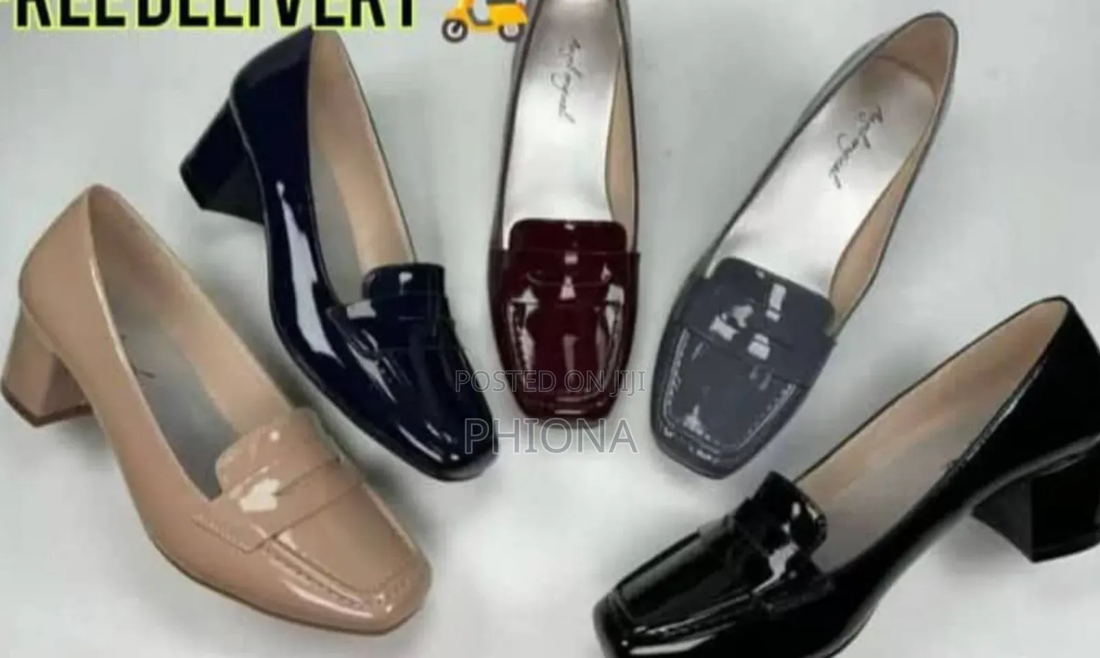 Ladies Shiny Closed Shoes