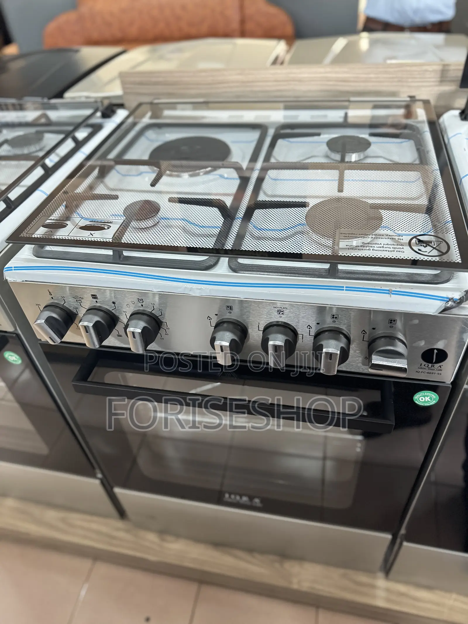 Iqra Cooker 3gas & 1electric Hot Plate (60+60)Cm