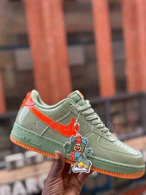 Nike Air Force 1 Low Premium "Oil Green Safety Orange".
