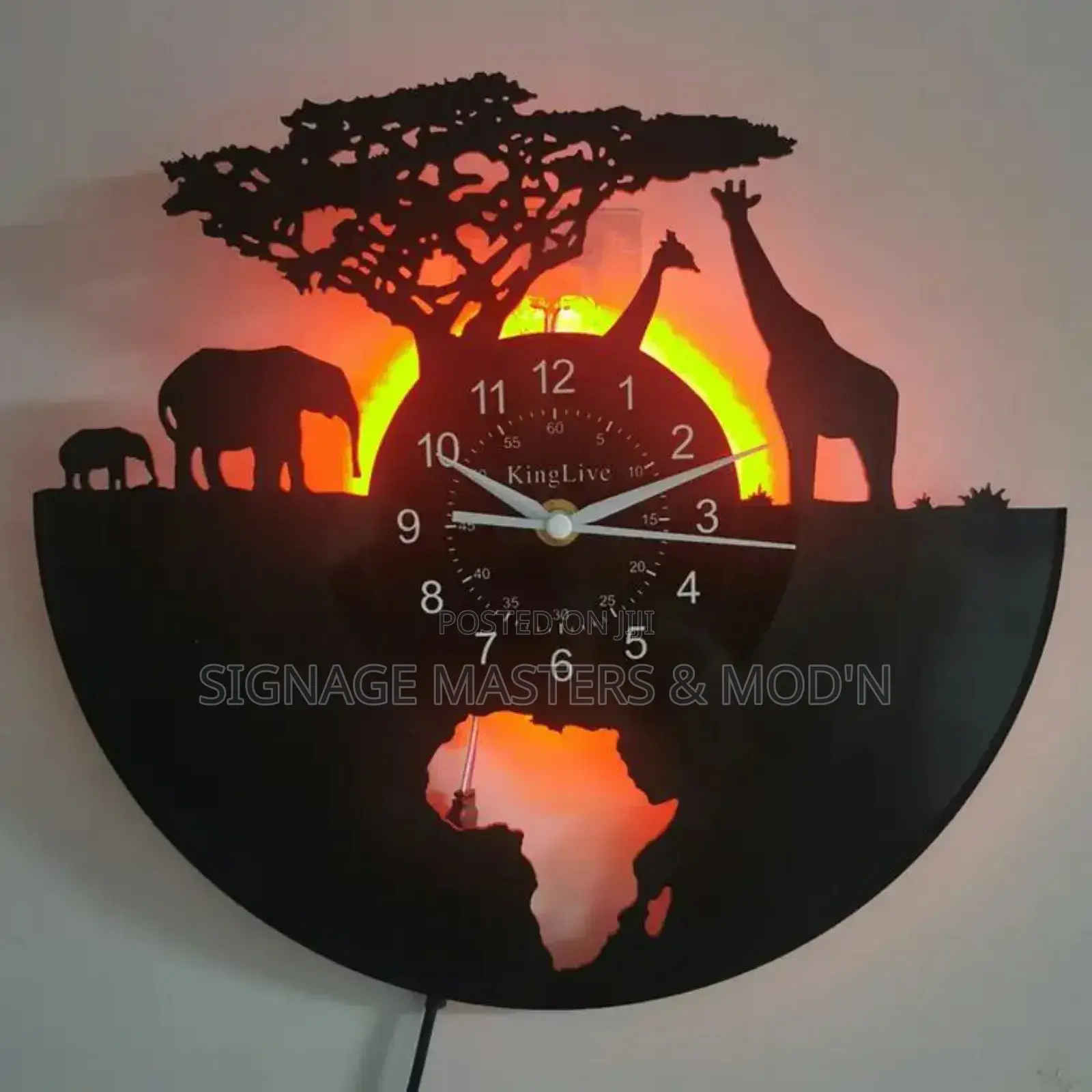 Backlit Wall Clock