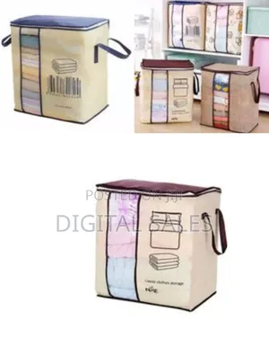 Portable Clothes Storage Bag Organizer For Pillowcase Blanket Bed