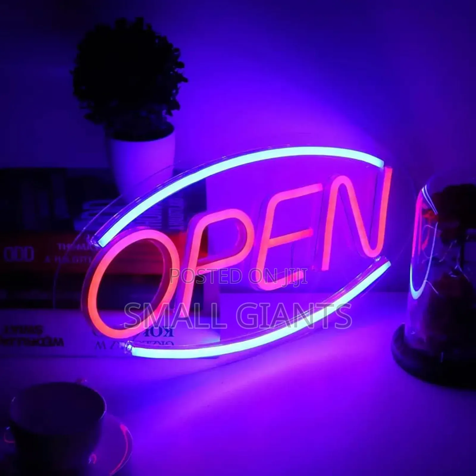3d "Open"Led Neon Light Sign