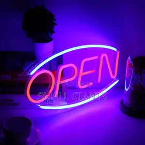 3d "Open"Led Neon Light Sign